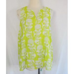 NWT Rose + Olive Chiffon Floral Hummingbird Blouse